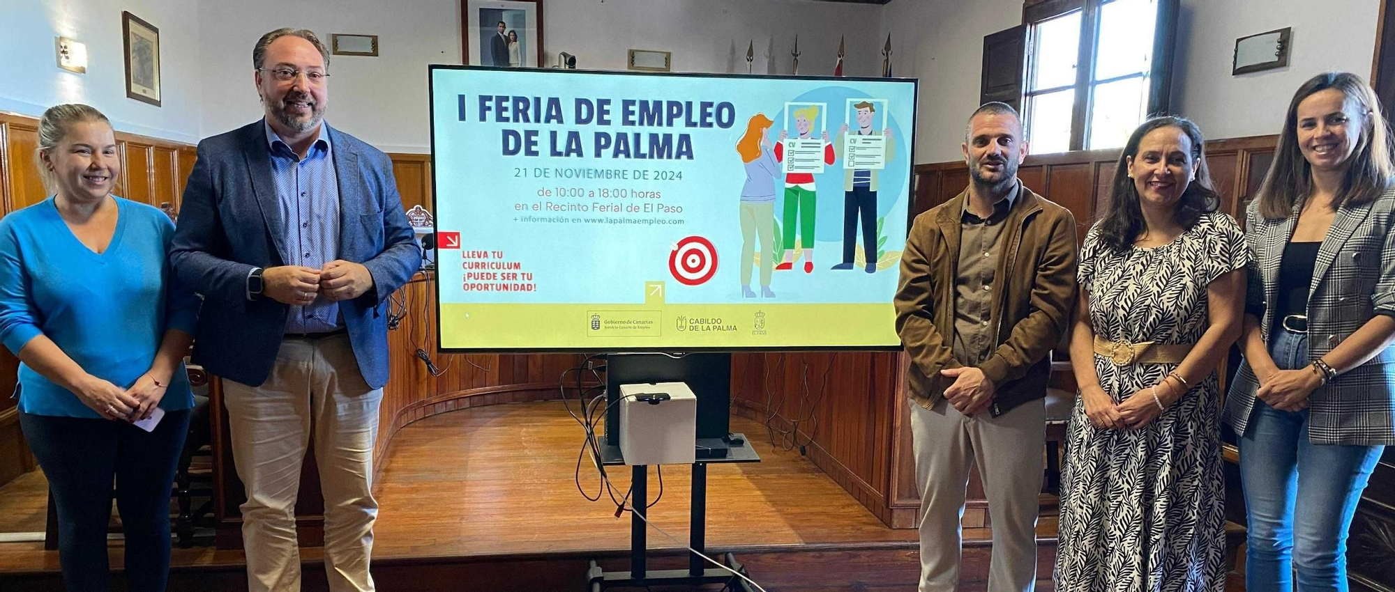 Presentación de la  I Feria de Empleo de La Palma.