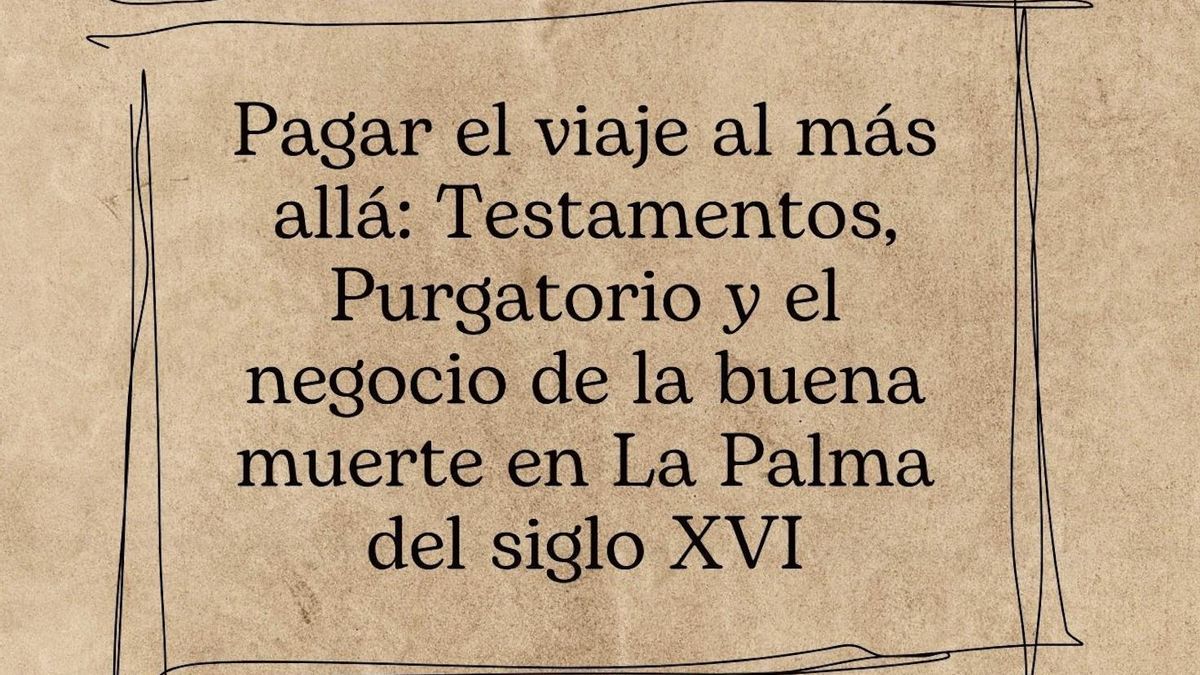 Horacio Concepción hablará en La Cosmológica sobre el negocio de la muerte en La Palma en el siglo XVI