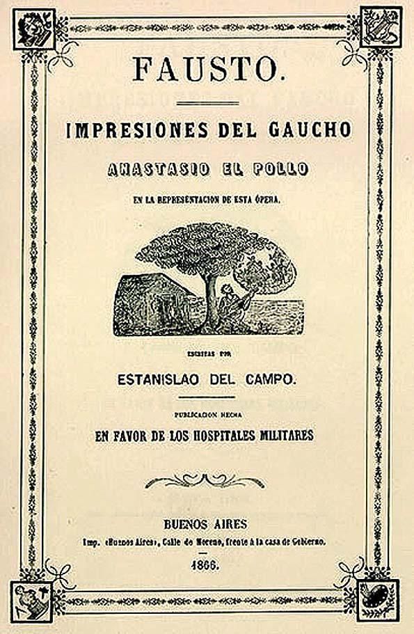 Fausto (1866), de Estanislao del Campo.