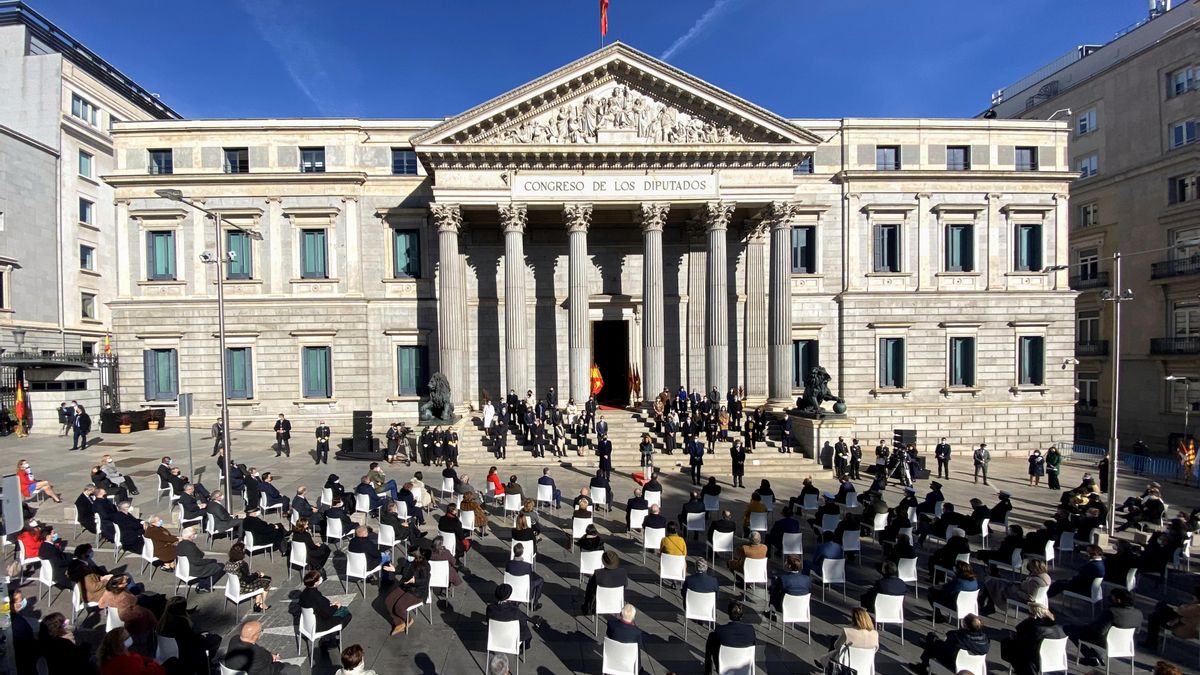 Archivo - Vista general del acto institucional por el Día de la Constitución en el Congreso de los Diputados, a 6 de diciembre de 2021.