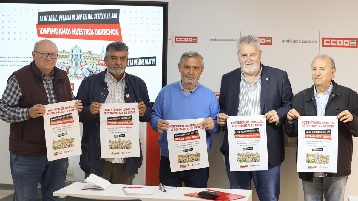 'La atención a la dependencia es un derecho', lema de la protesta sindical.