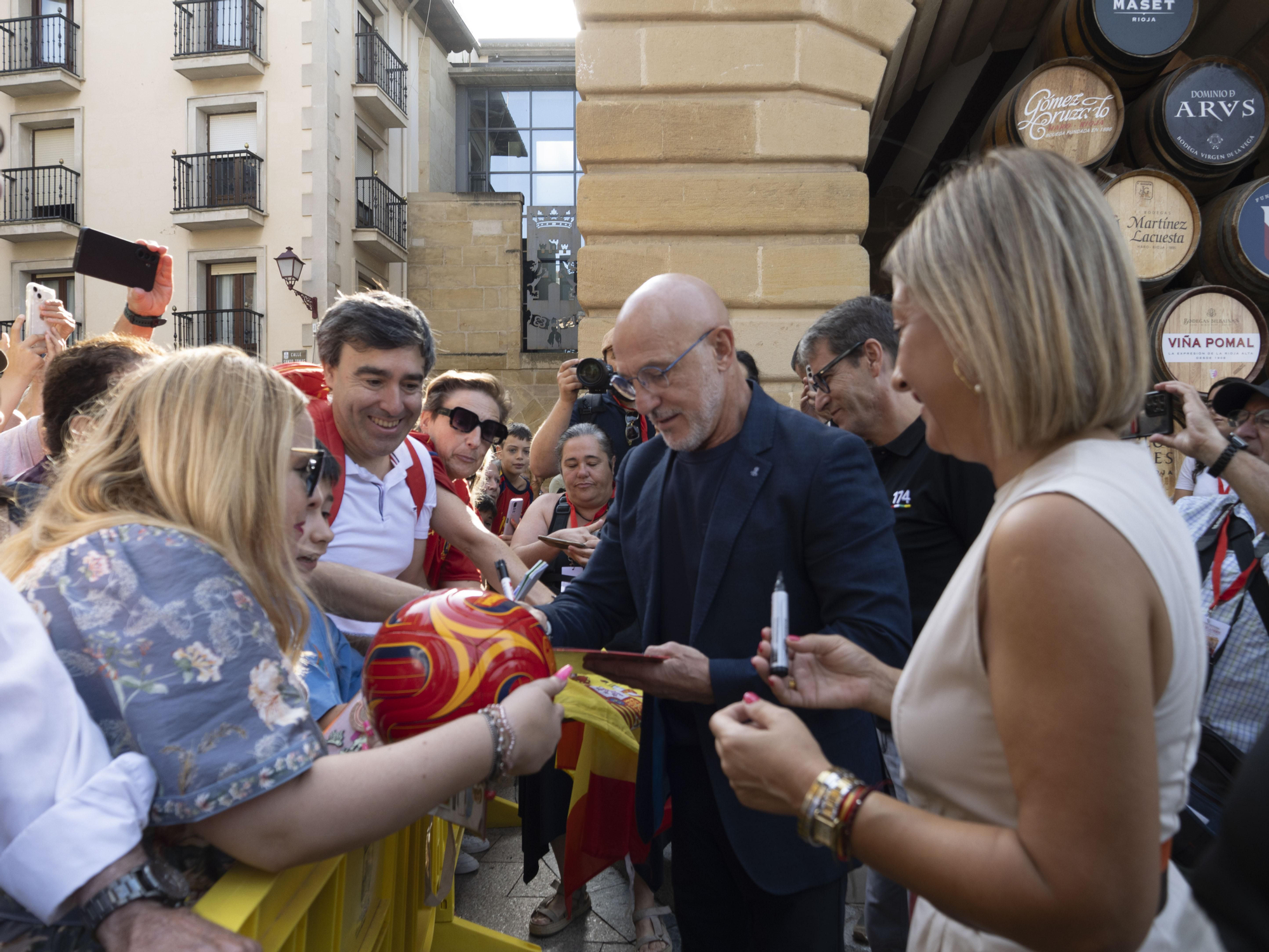 Homenaje al seleccionador Luis de la Fuente en Haro tras la victoria en el Mundial de fútbol