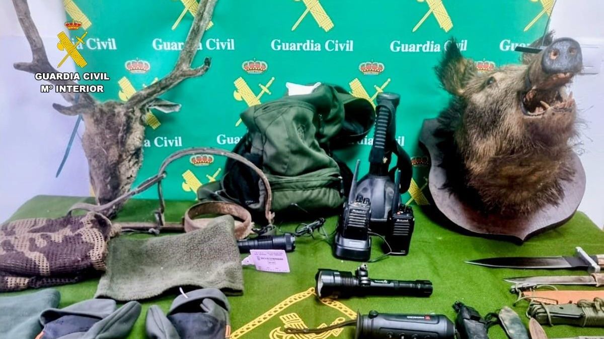 Tres operaciones contra la caza furtiva en Cáceres se saldan con un detenido y nueve investigados