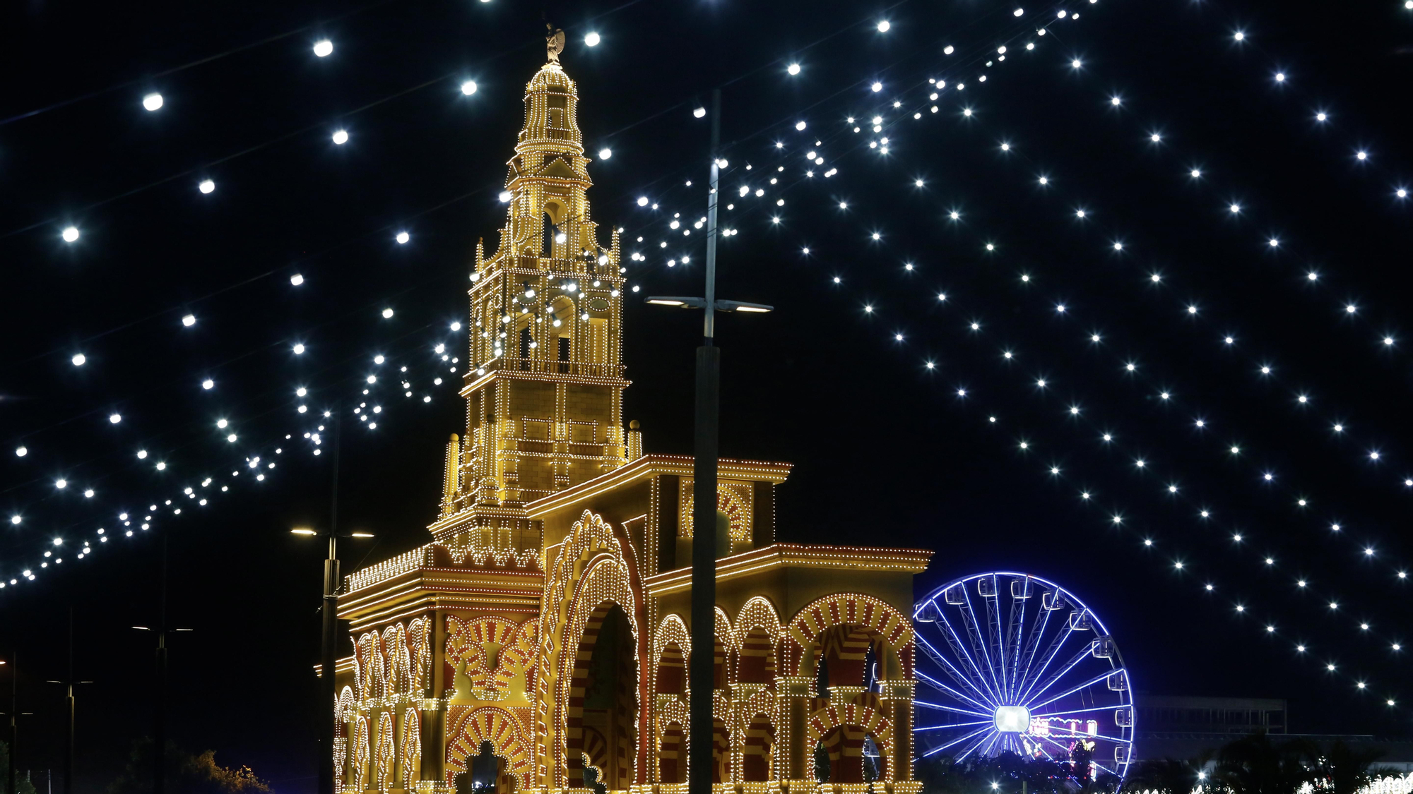 Comienzo de la feria 2026 y fuegos artificiales