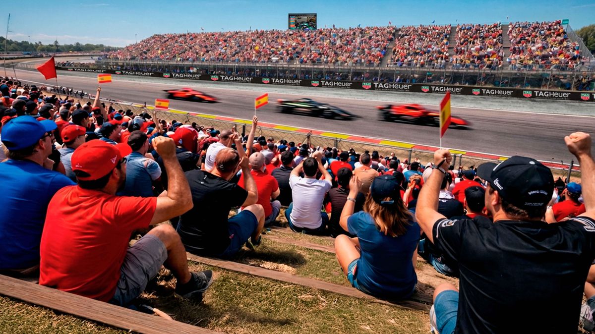 Una de las recreaciones compartidas por Madring sobre el futuro circuito de Fórmula 1 en Madrid, en concreto la zona de césped.