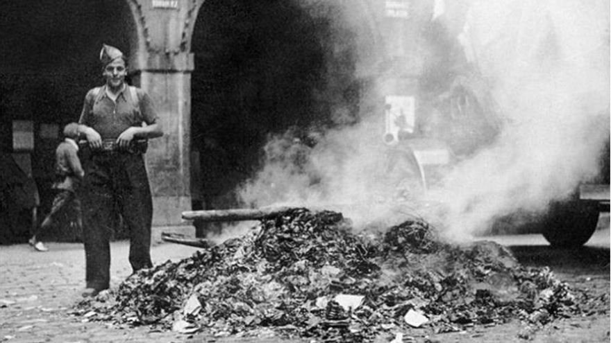 Quema de libros en Tolosa, agosto de 1936