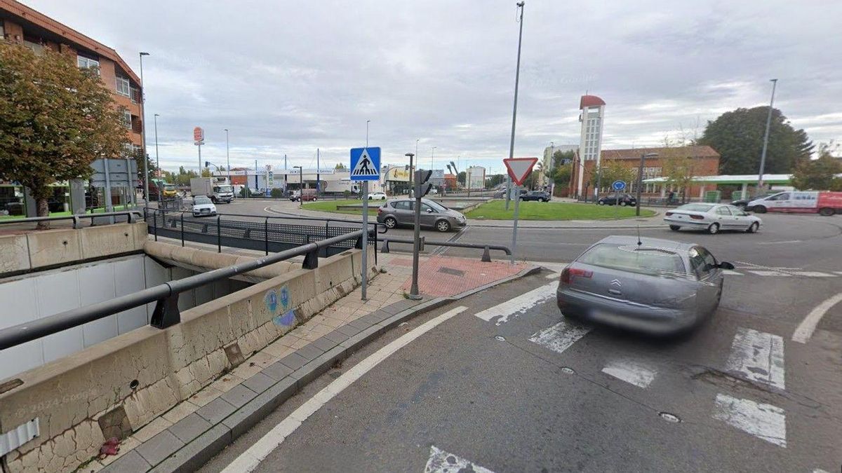 Imagen de superficie del cruce de Michaisa de acceso a León.