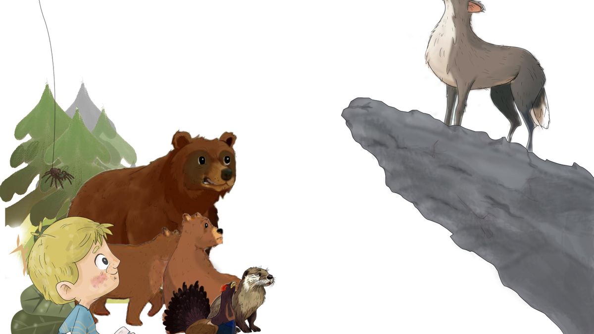 Ilustración del libro 'Pequeño Zar y el bosque animado', de Ángel y Marta del Riego Anta.