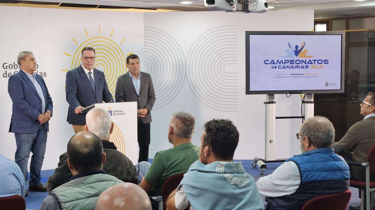 Presentacion de los XLII Campeonatos de Deportes en Edad Escolar del Gobierno de Canarias.