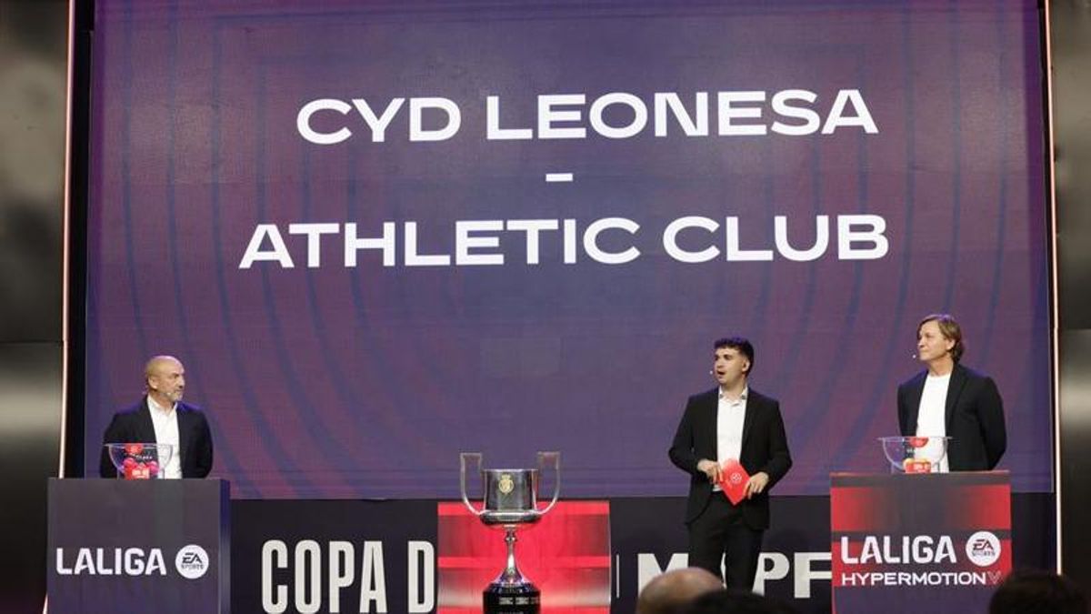 Sorteo de los octavos de final de la Copa del Rey que deparó el emparejamiento entre la Cultural Leonesa y el Athletic de Bilbao. 