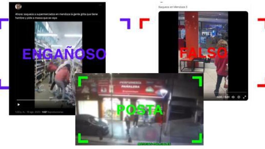 Circulan videos sobre saqueos: cuáles son verdaderos y cuáles falsos