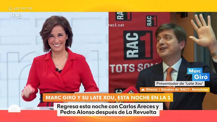 Marc Giró bromea con 'Mañaneros' antes del nuevo salto a La 1 de su 'Late Xou': "Os están engañando"