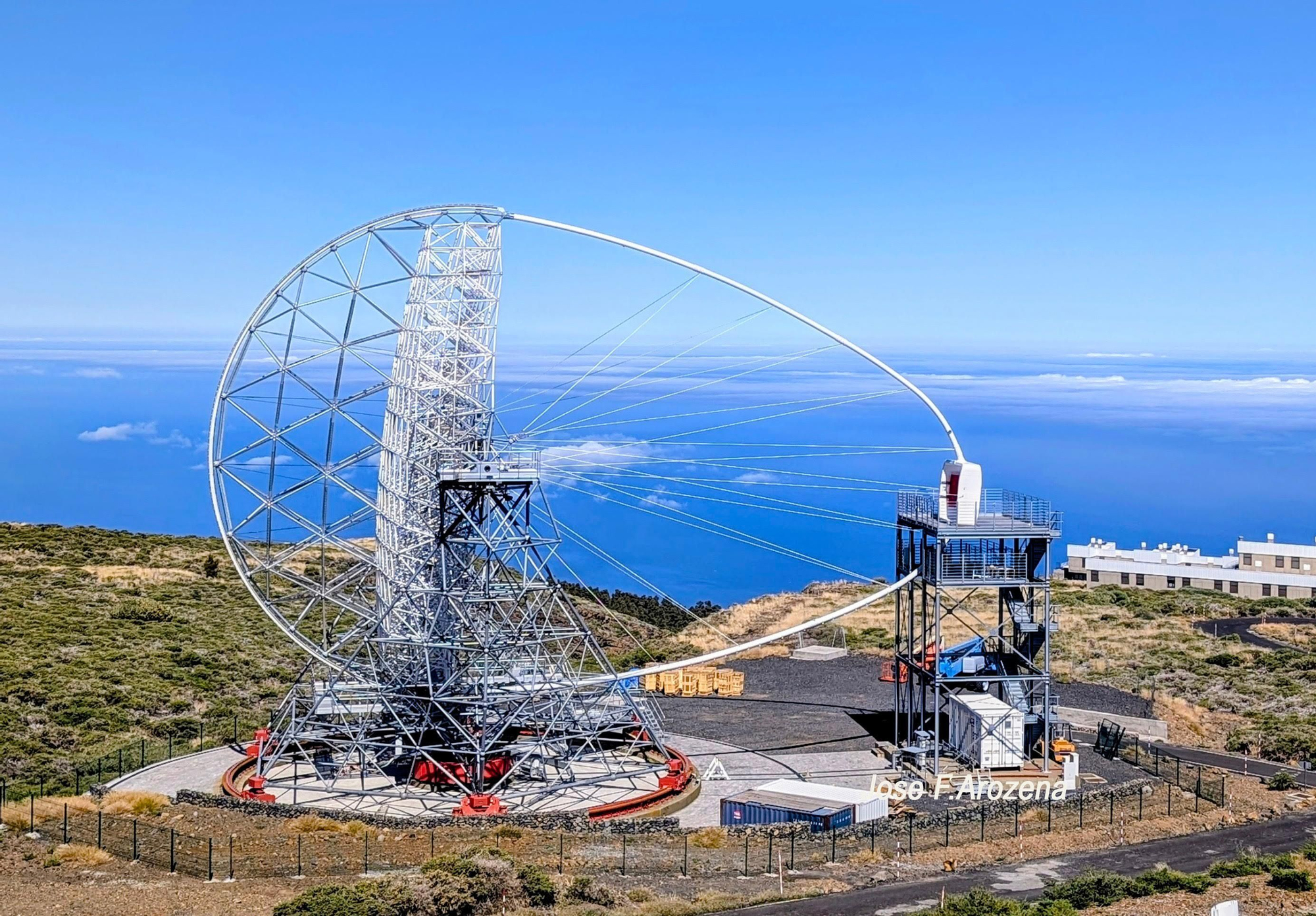 Construcción del Cherenkov Telescope Array Observatory (CTAO) en el Roque de los Muchachos.  JOSÉ F. AROZENA