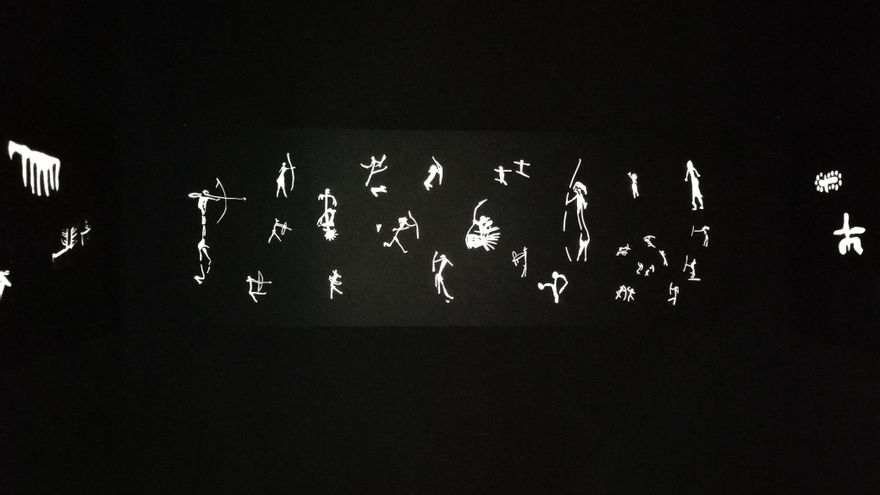 Reproducción de calcos de pinturas rupestres