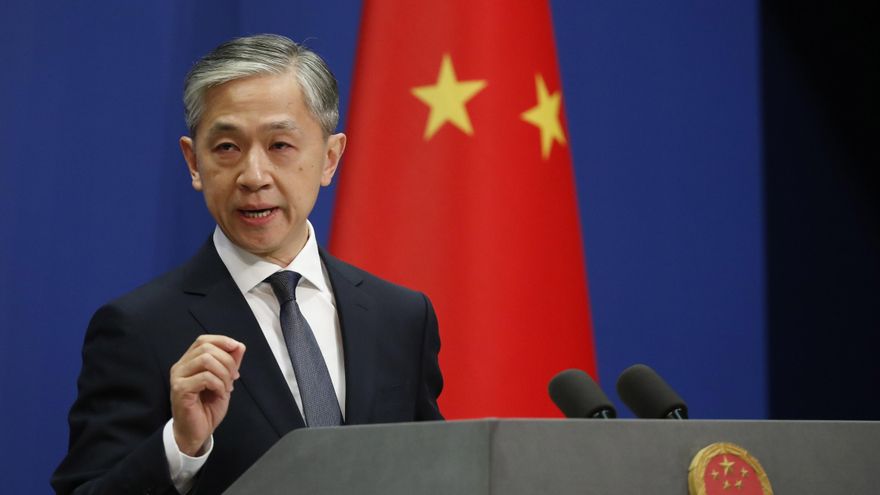 El portavoz de Exteriores Wang Wenbin, en una imagen de archivo. EFE/EPA/WU HONG