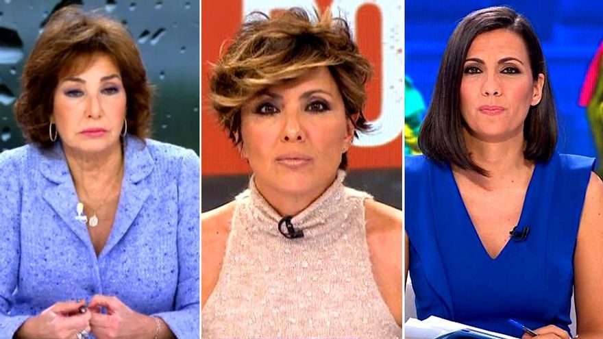 Antena 3, Telecinco y laSexta alteran sus parrillas por la DANA, con Sonsoles, Ana Rosa y Ana Pastor al frente de especiales