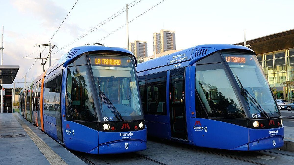 El tranvía de Tenerife adelantará a las 20:30 horas el fin del servicio en Nochebuena