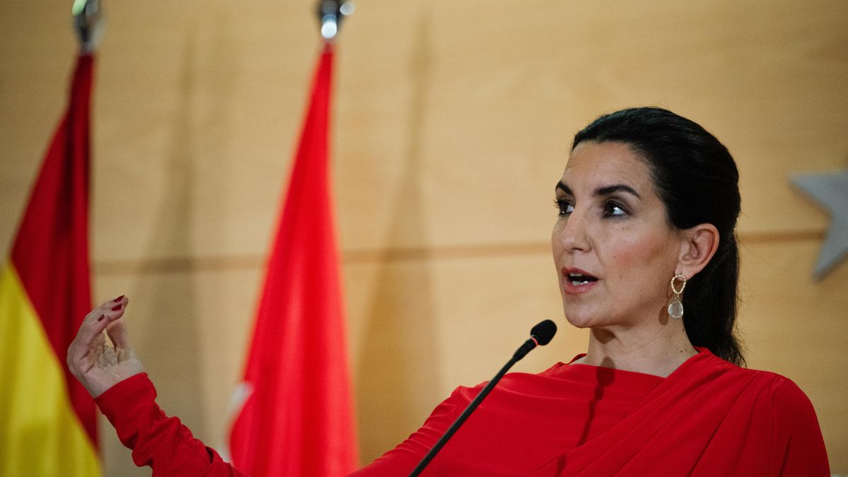 La portavoz de VOX en la Asamblea de Madrid, Rocío Monasterio.
