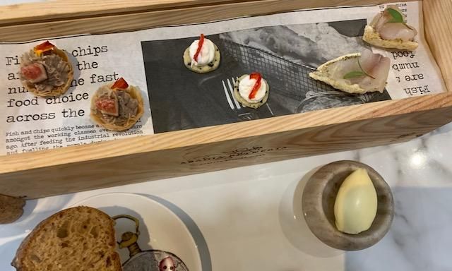 Snacks de bienvenida en Hestia.