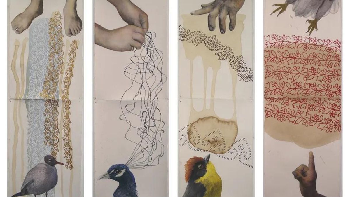 La obra de José Freixanes 'Lenguaje con pájaros'