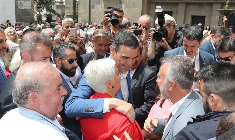 Pedro Sánchez, en Gran Canaria