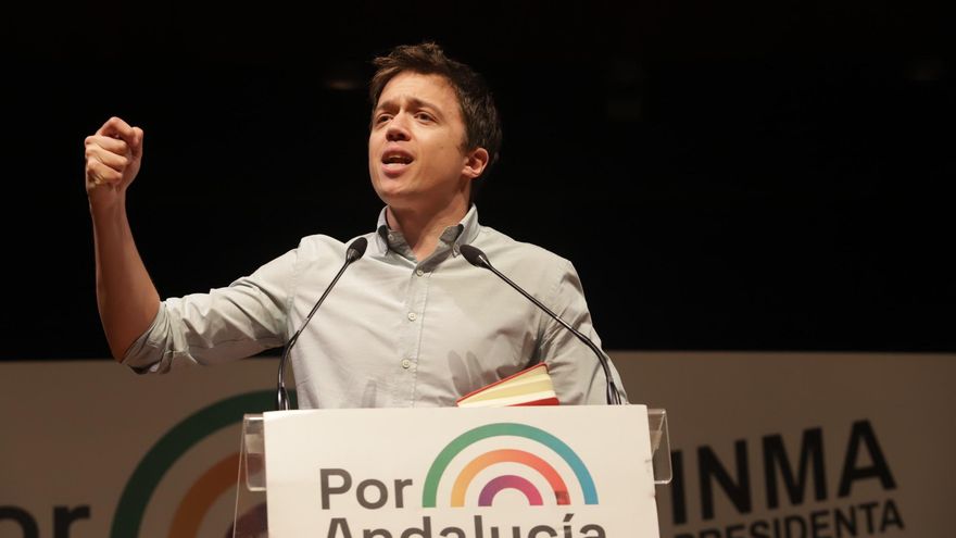 El portavoz de Más País, Íñigo Errejón, en  un acto electoral de campaña para los comicios autonómicos del próximo día 19 a 12 de junio del 2022 en Málaga (Andalucía, España)