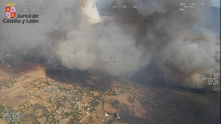 Incendio en Brieva, Ávila