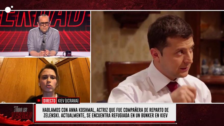 'Todo es verdad' habló con una actriz que trabajó en la serie de Zelenski: "Siempre ha sido un gran líder"