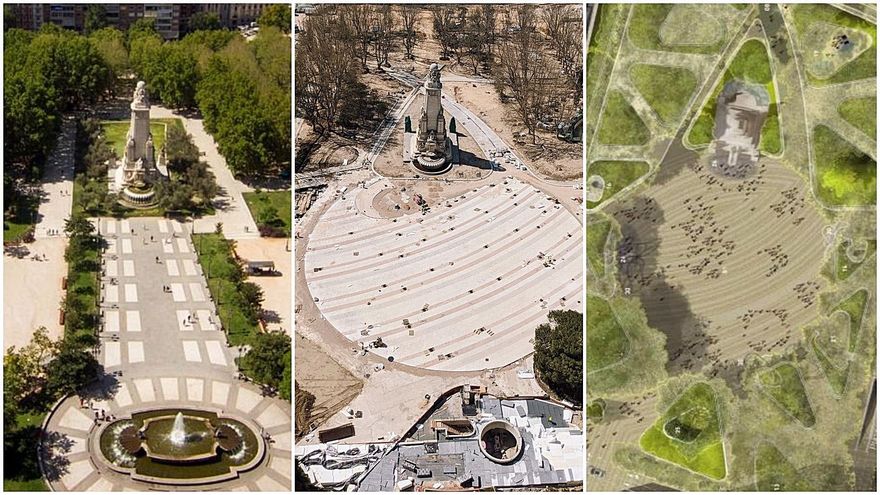 Las obras de Plaza España acabarán este 2021: así avanzan los trabajos y así quedará según el proyecto