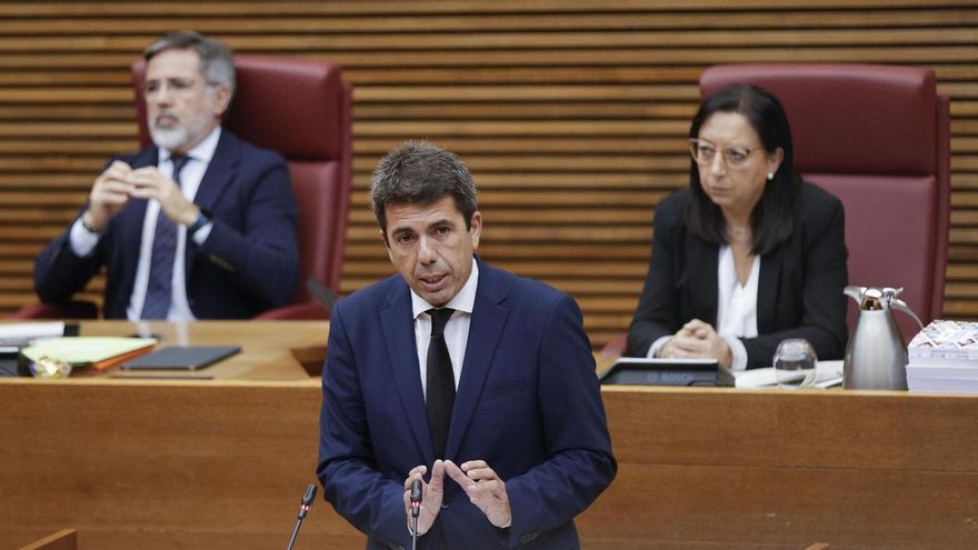El president de la Generalitat, Carlos Mazón comparece ante Les Corts para rendir cuentas de su gestión el 29 de octubre durante la DANA.