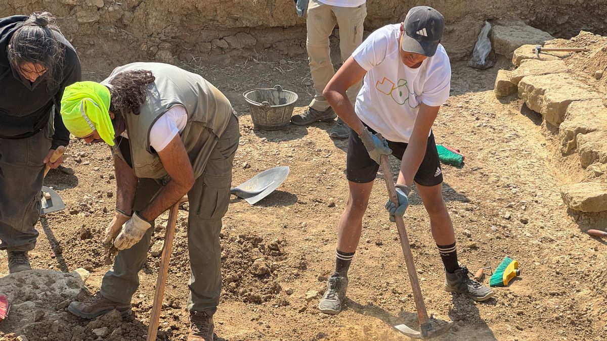 Imagen de un momento de la excavación