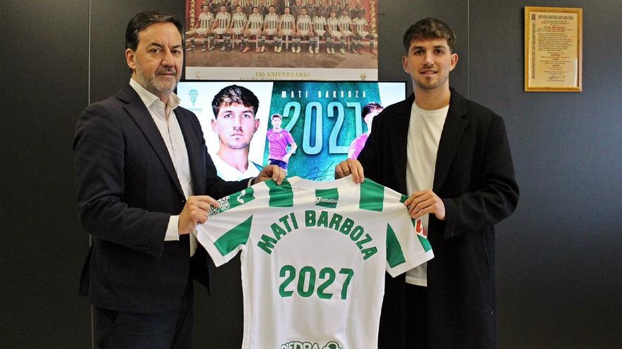 Mati Barboza renueva con el Córdoba CF hasta 2027