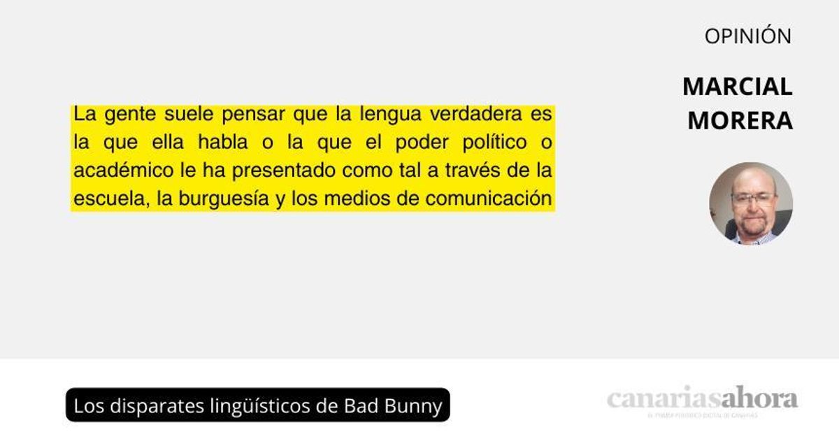 Los disparates lingüísticos de Bad Bunny