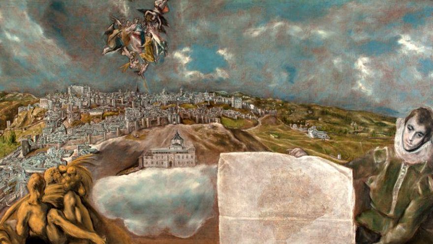 Vista y plano de Toledo de El Greco
