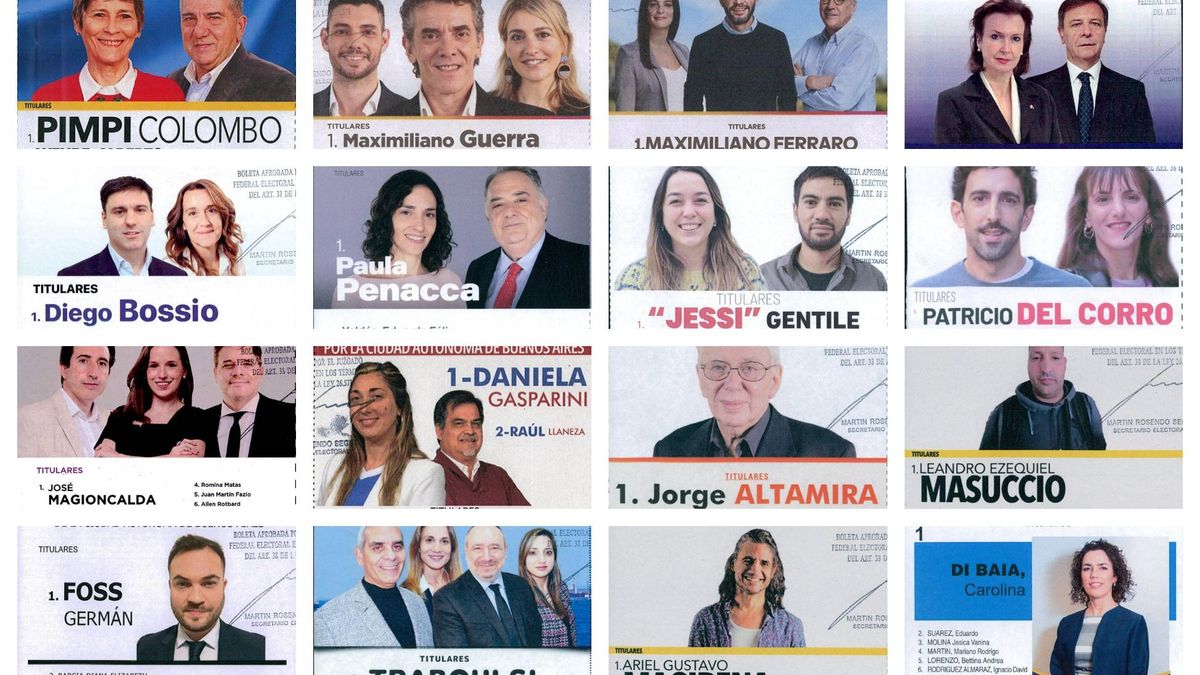 Estas son las boletas de candidatos a diputados nacionales por la ciudad de Buenos Aires para las PASO 2023