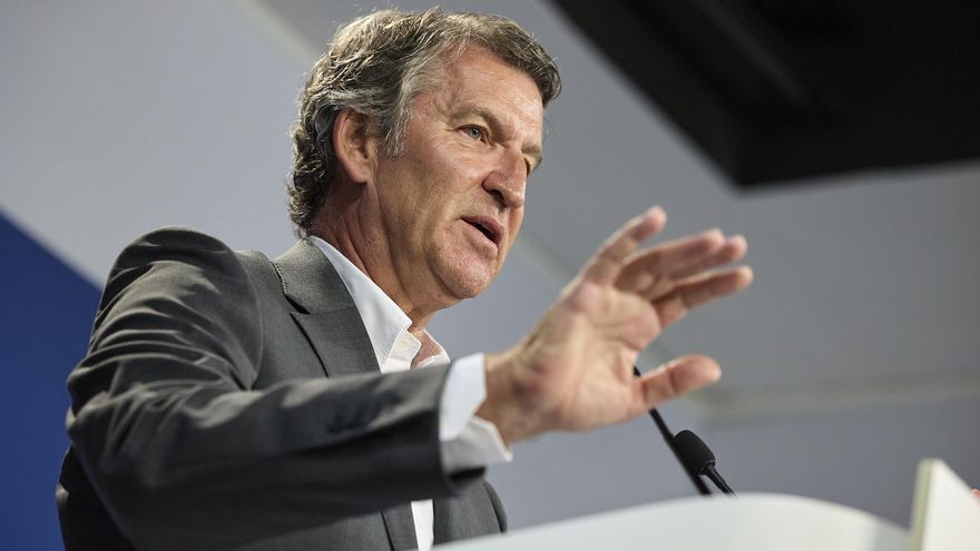 El presidente del PP, Alberto Núñez Feijóo.