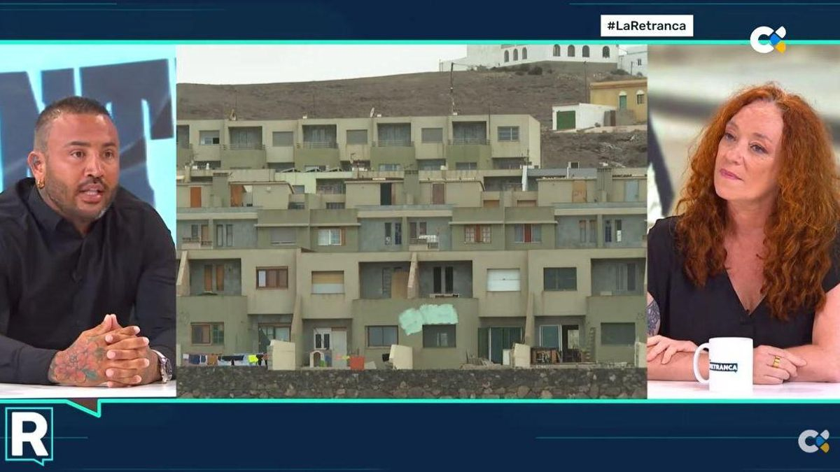 Cinco ‘gorilas’ acompañaron al empresario desokupa a Televisión Canaria e intimidaron a la activista con la que debatió