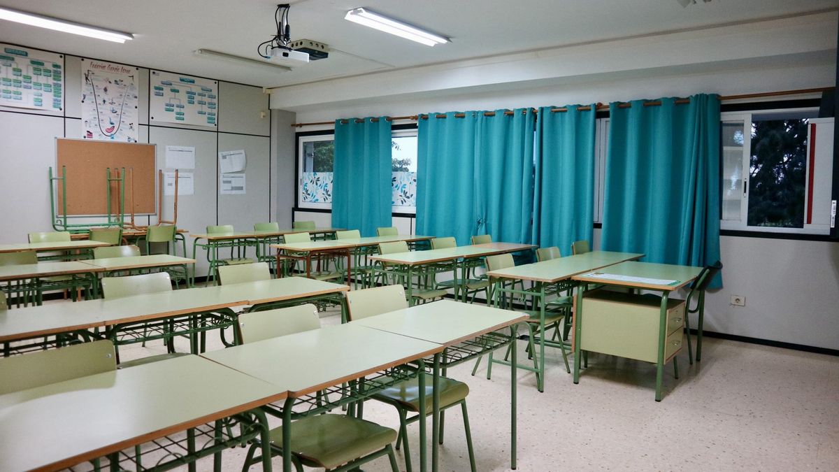 Una de las aulas del IES El Doctoral