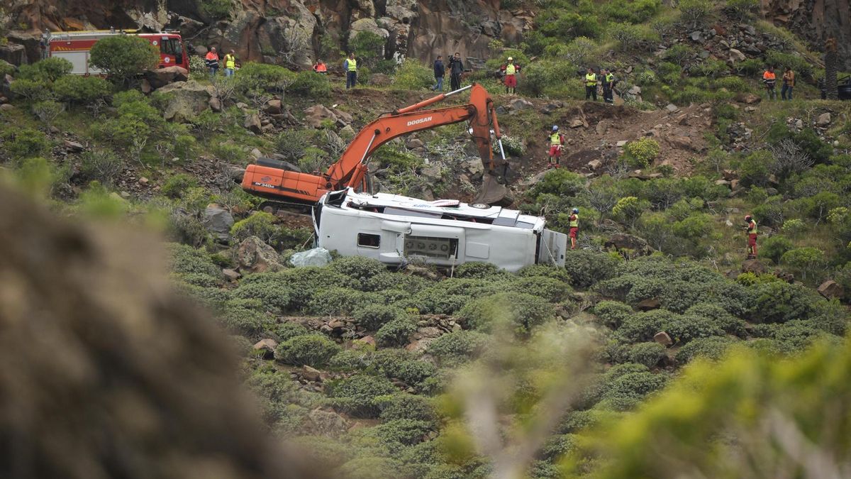 Los seis ingresados tras el accidente de guagua de La Gomera están estables y tres de ellos recibirán el alta