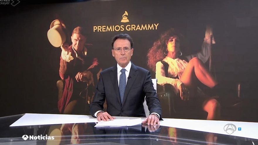 Así informó Matías Prats del "éxito" de Rosario y 'Joaquín, el novato' con su primer videoclip en los Grammy