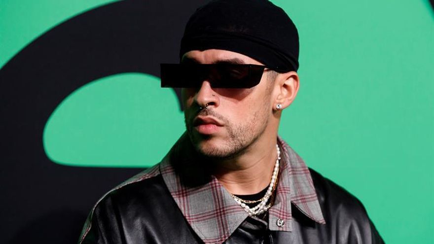 En la imagen un registro del trapero puertorriqueño Bad Bunny, en Ciudad de México.