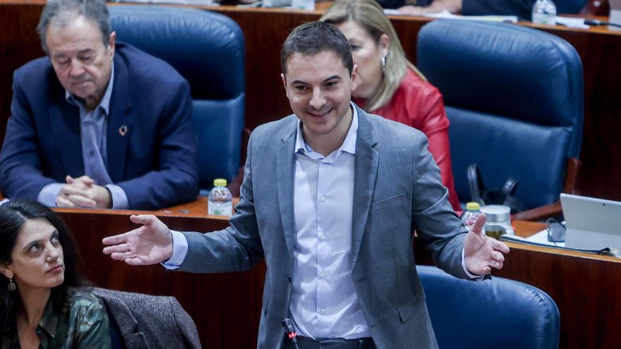El portavoz del Psoe en la asamblea, Juan Lobato.