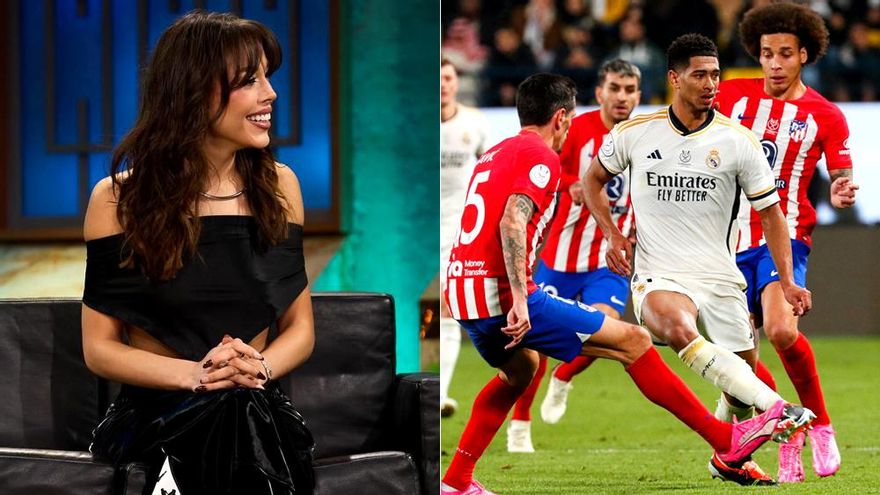 Danna Paola se queda sin actuar en el derbi del Metropolitano tras declararse madridista en 'La Revuelta' de Broncano