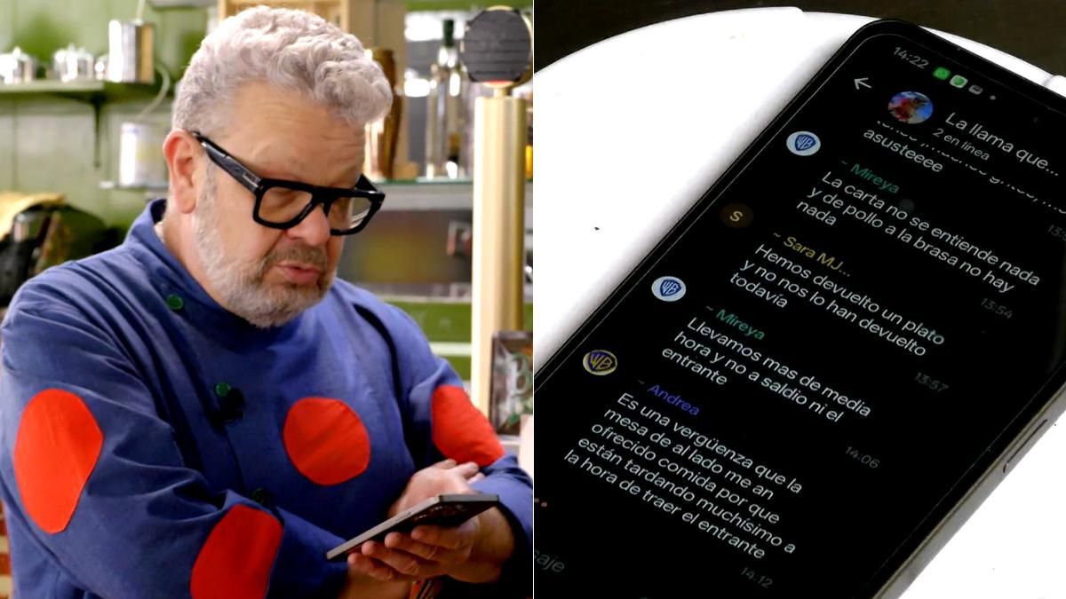 'Pesadilla en la cocina' explica la 'pillada' con el chat de clientes en la nueva dinámica de Chicote
