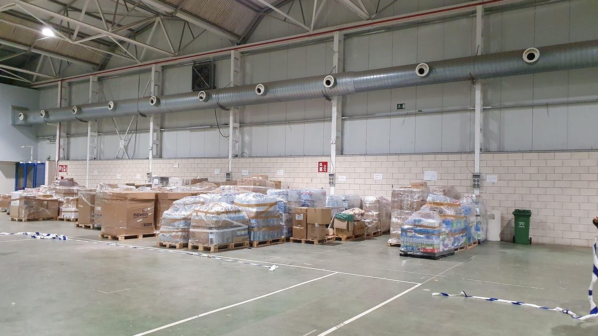 Almacen en Barbastro con los productos recogidos en la comarca del Somontano