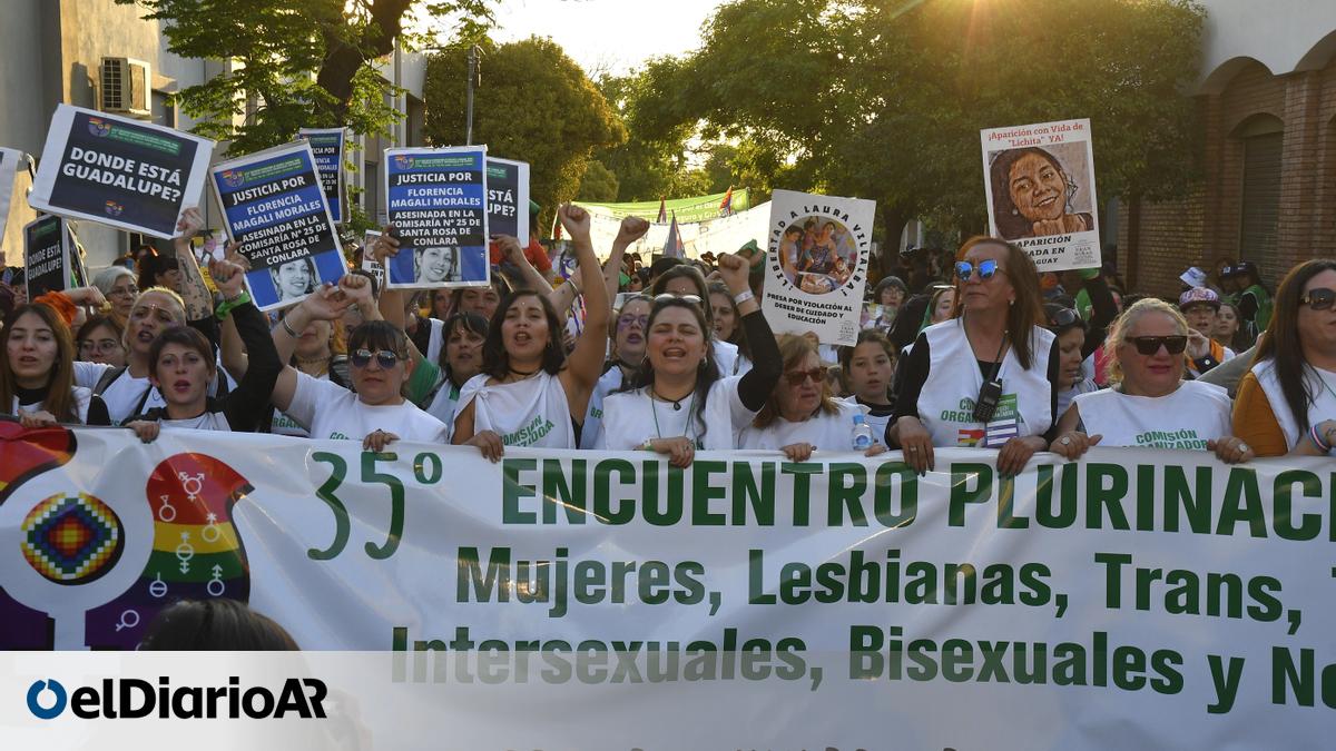 100 mil mujeres y disidencias en marcha de 35 Encuentro Plurinacional