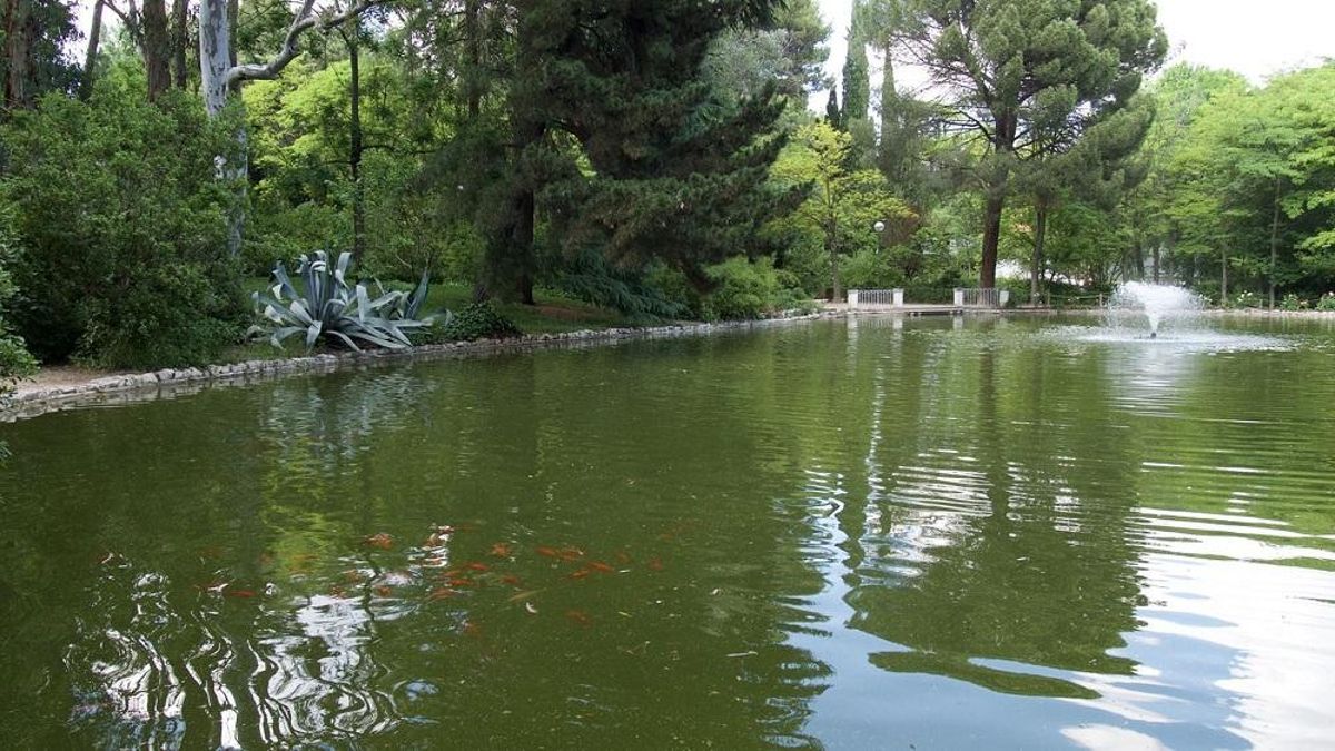 Estanque en el parque de la Quinta de los Molinos