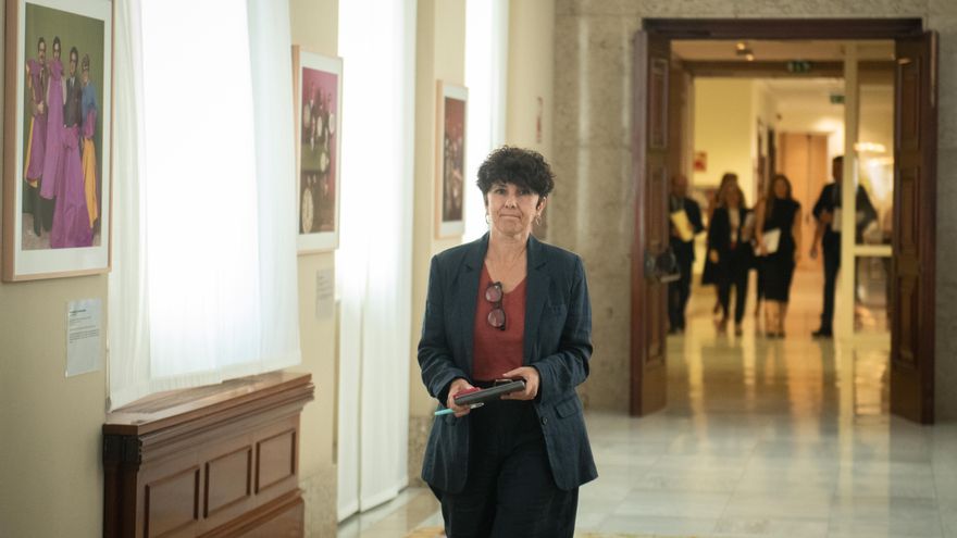 La diputada del PNV, Maribel Vaquero, a su llegada a la Junta de Portavoces en el Congreso de los Diputados.l