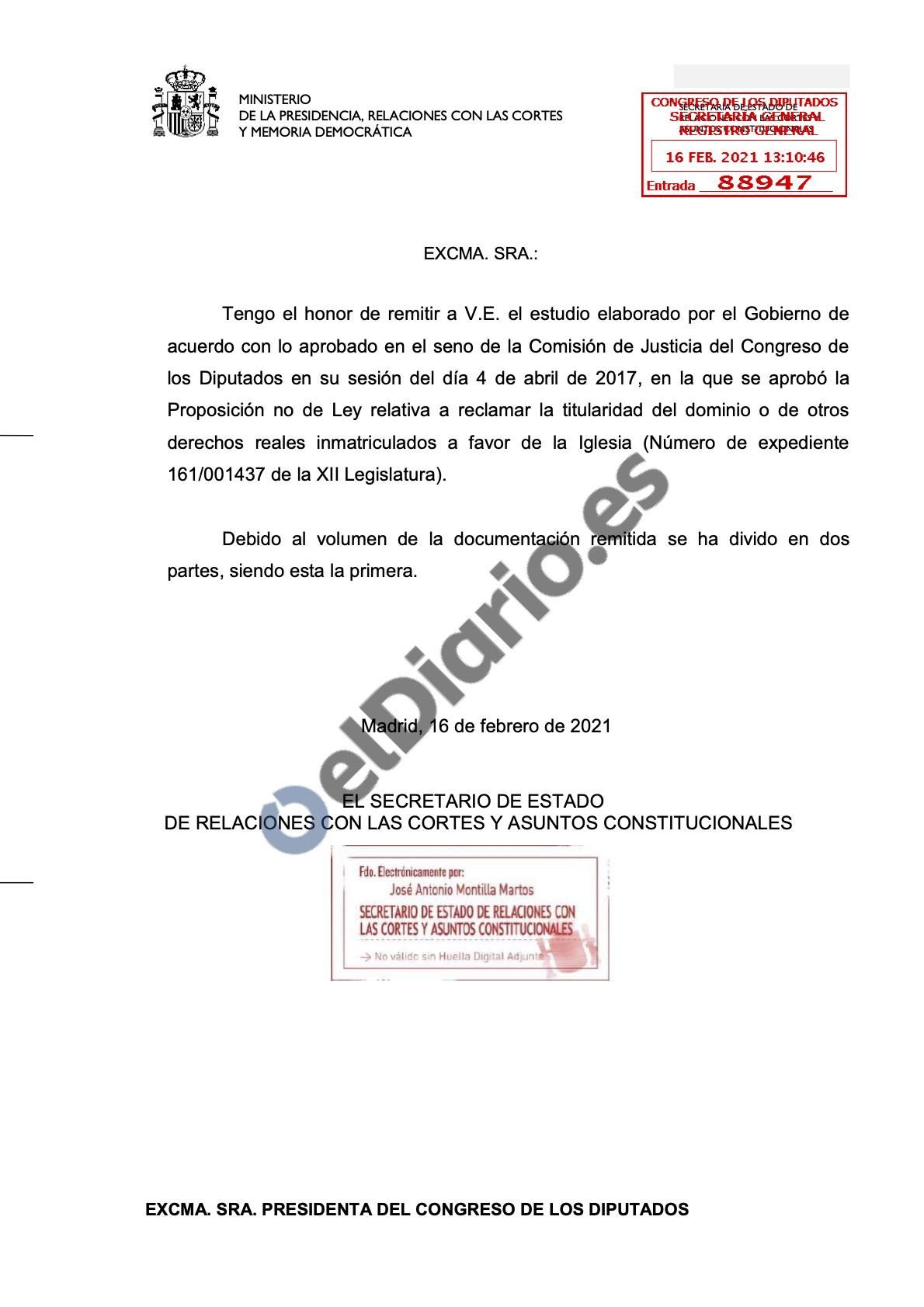 ESTUDIO SOBRE LA INMATRICULACIÓN DE BIENES INMUEBLES DE LA IGLESIA CATÓLICA