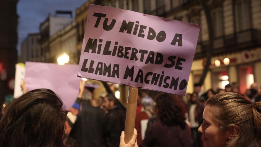 Manifestación por el 8M en Gran Canaria.